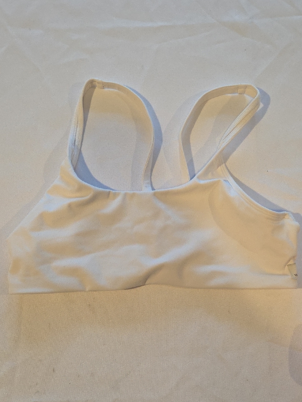 Vuori White Seamless Bralette - Soft Stretch Support